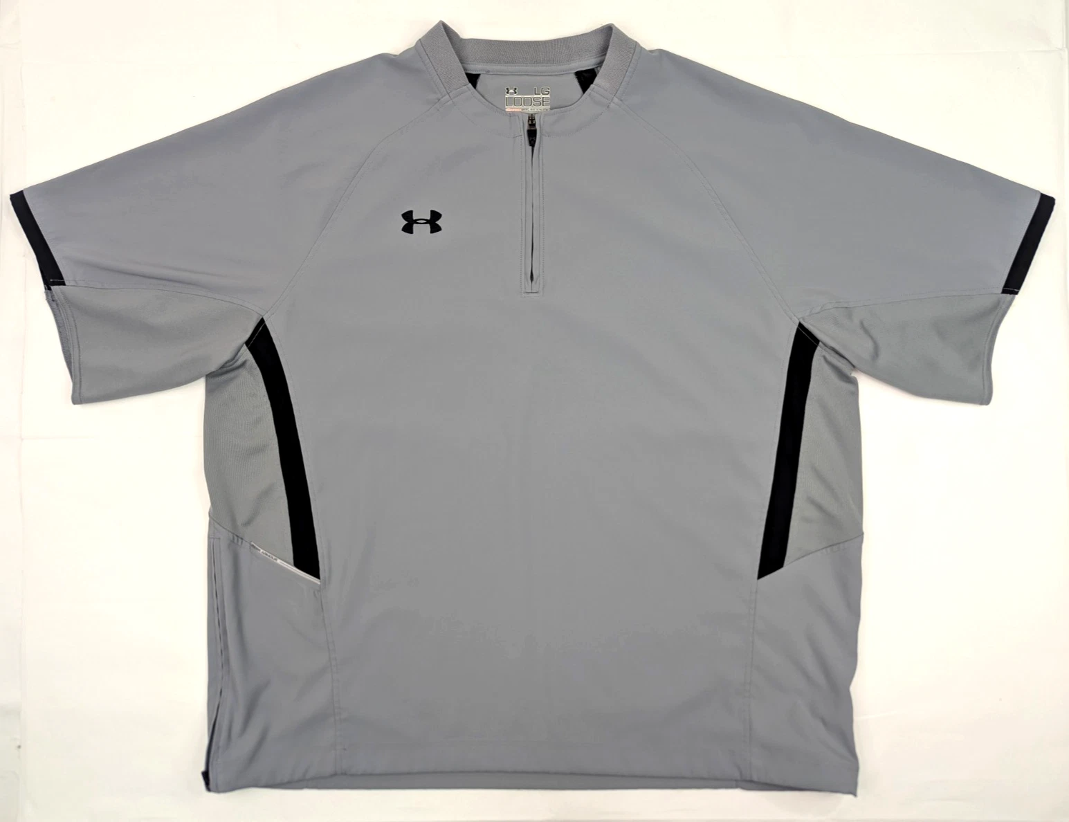 Under Armour All Season Gear Loose 1/4 Zip Pullover Jersey Shirt Men L Warm Up