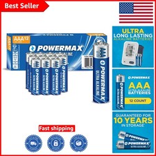 High-Performance 12 AAA Alkaline Batteries - Reliable 1.5V Power for All Needs