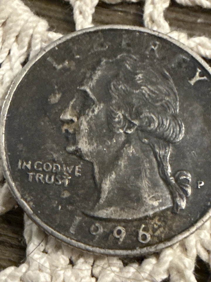 🔥 1996 P Quarter,Rare errors, In COD We trust, Blackened  - Image 3 of 3