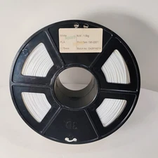 AbilityOne/Skilcraft 1 KG Roll PLA White 3D Printer Filament (GA261AE1A) 1.75mm