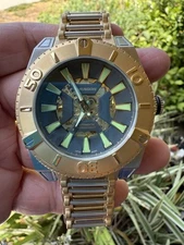 ARAGON A232 SILVERJET GOLD & SS SKELETON DIAL AUTOMATICWATCH