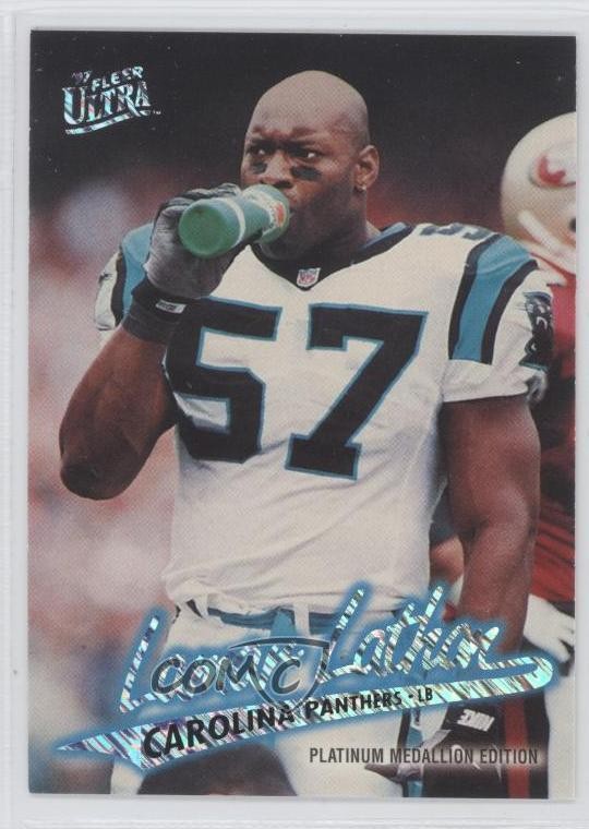 1997 Fleer Ultra Platinum Medallion Edition Lamar Lathon #P131 0e5