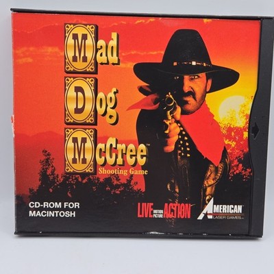 RARE Mad Dog McCree Gunslinger Vintage Mac Macintosh Game CD 1994 Live Action