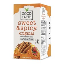 Good Earth Sweet  Spicy Caffeine Free Flavored Herbal Tea