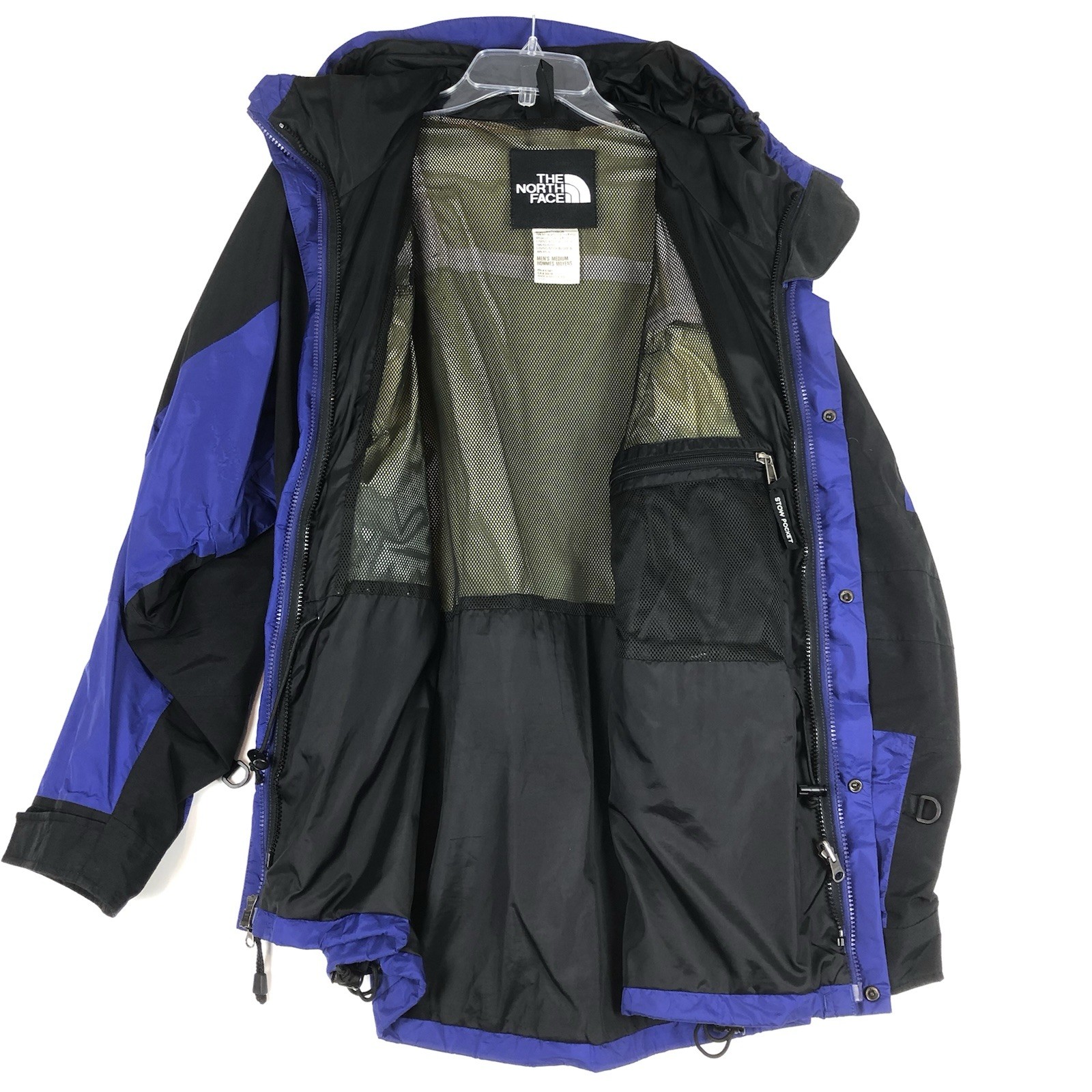 Vintage North Face GoreTex Mountain Light Jacket Men M Purple Black image 9