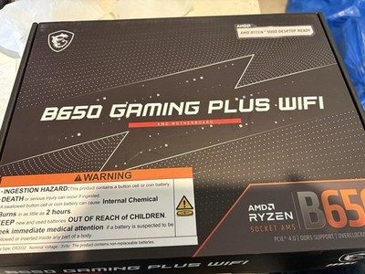 B650 Gaming Plus WiFi Motherboard (AMD AM5, ATX, DDR5, PCIe 4.0, M.2, SATA
