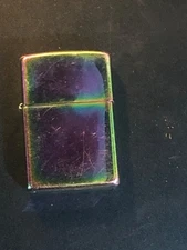 Zippo Iridescent Chrome Lighter With Original Insert Made In USA