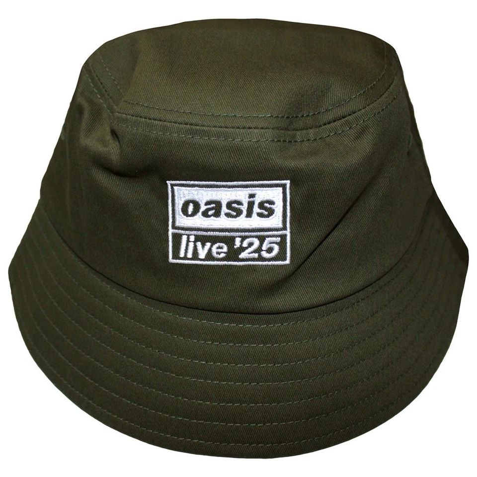 Oasis Live '25 Band Logo Ex-Tour Dark Grün Bucket Hat One Size - Bild 1 von 1