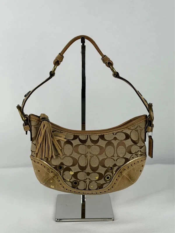 Coach Brown Signature Hobo Bag | eBay