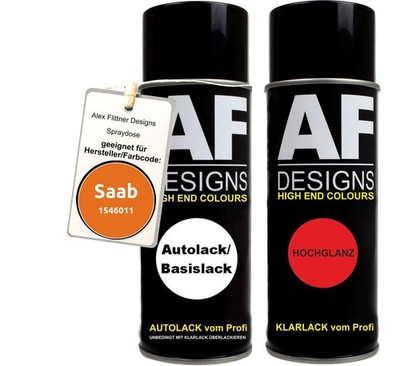 Spraydose für Saab 1546011 Loranja Ambar Basislack Klarlack Sprühdose 400ml