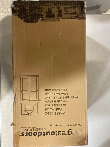 Great Outdoors by Minka Lavery 72551-143C Highland Ridge Oil Bronze Wall Sconce - Picture 1 of 2