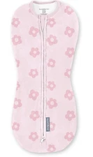SWADDLEME By Ingenuity Compression Pod Two-Way Zipper For Easy Changes 0-2M PINK