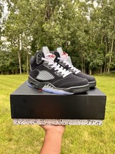 Men's Nike Air Jordan 5 Retro 'Black Metallic Reimagined' 2025 US 8.5 Brand New 