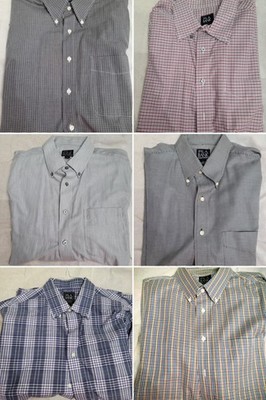 Jos. A. Bank Men's Long Sleeve Button-Down Shirts  XL. 16.5 neck 34 in long