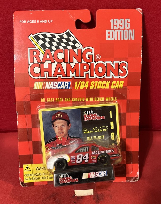 Bill Elliott 1996 McDonald’s Racing Champions 1:64 Die Cast Car #94 .
