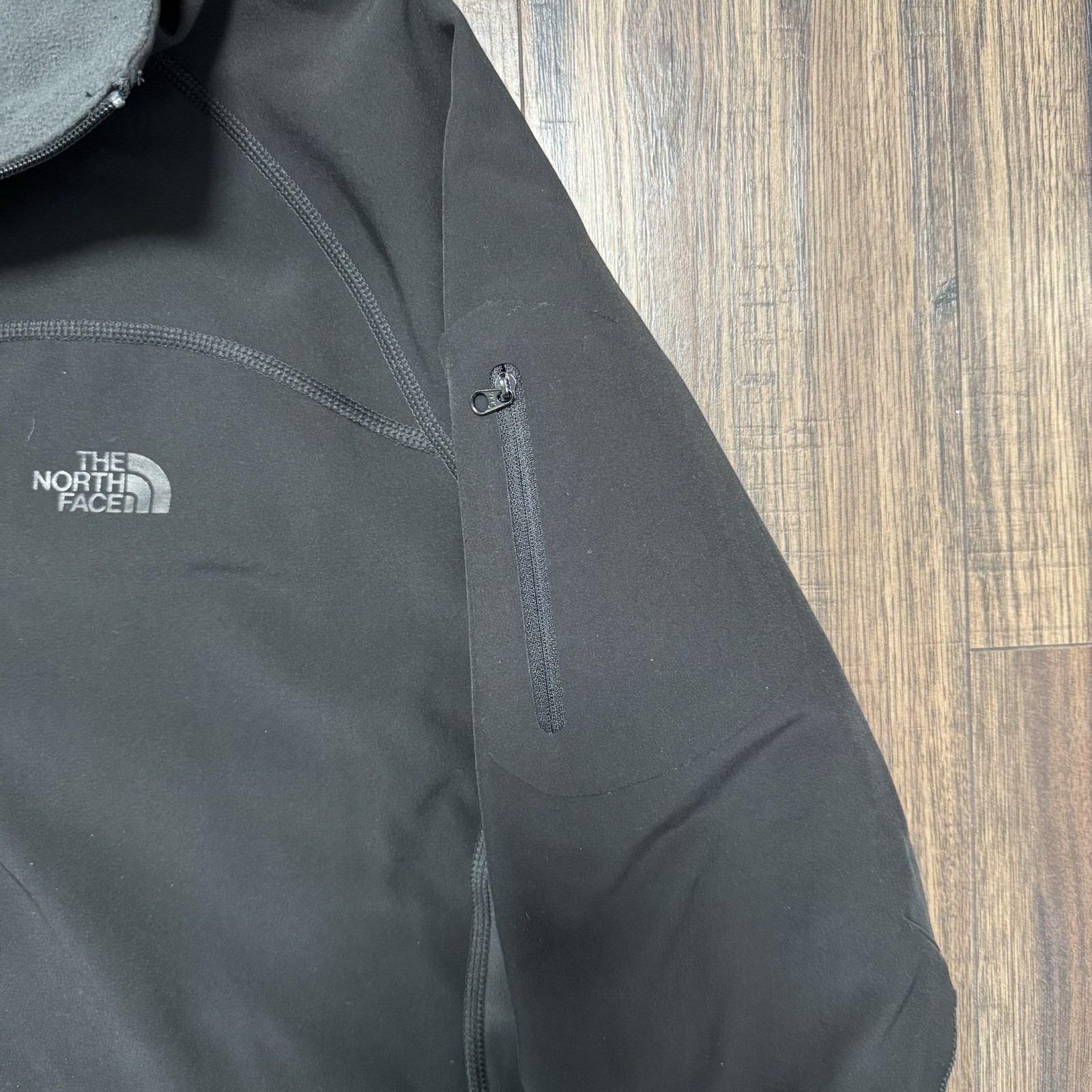 The North Face Sabretooth Half Zip Pullover Softshell Jacket Black Men's Large thumbnail 3