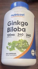 Nutricost Ginkgo Biloba Extract 120mg, 240 Capsules - Gluten Free