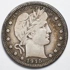 1915-P Barber Silver Quarter Fine (F)