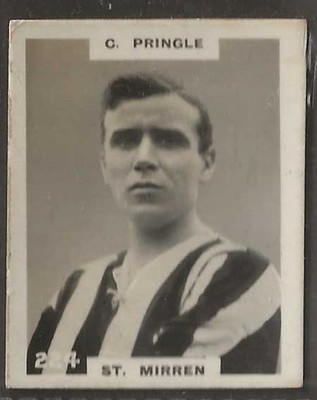PINNACE FOOTBALL - SCHWARZER OVALER RÜCKEN - #0224 - ST. MIRREN - C. PRINGLE 