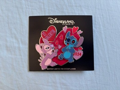 Stitch and Angel Valentinstag Anstecknadel 2024 Disneyland Paris Limited Edition Love