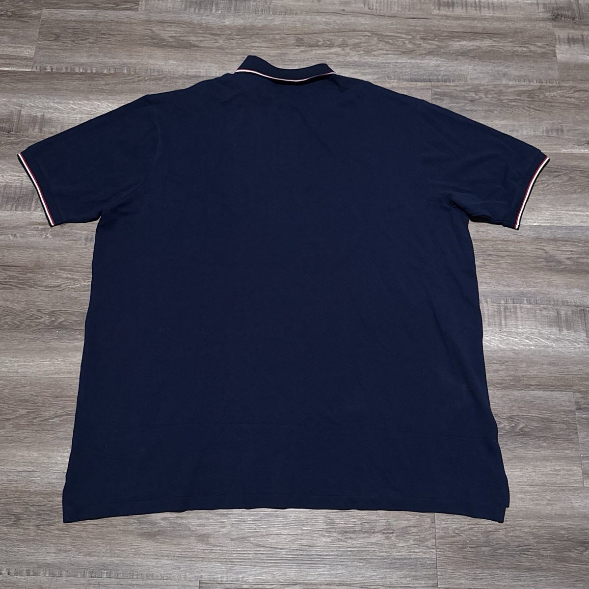 Polo Ralph Lauren Big Spell Out Logo Pique Polo Shirt Navy Mens