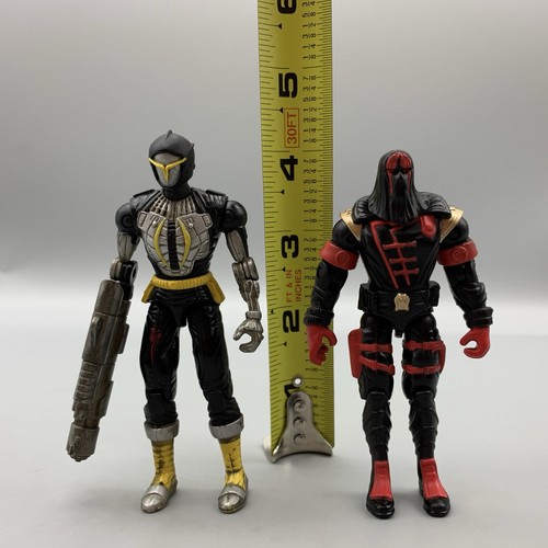 Vintage GI Joe ARAH Cobra Commander v12 & BAT 3.2 v4 Action Figures Hasbro 2002 - Picture 24 of 24