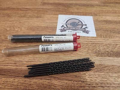 Lot of 16  5/32'' x 5-1/2'' Tapper Carbide Tipped Drill Bit, Powers 02783