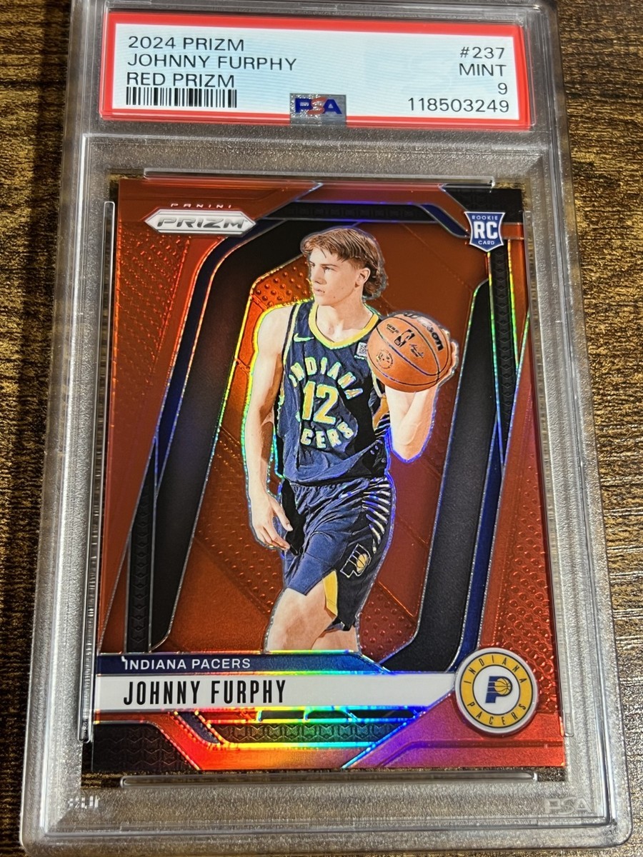 JOHNNY FURPHY 2024 Prizm Rookie Red Refractor /299 #237 Pacers PSA