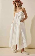 FREE PEOPLE Siesta Maxi Dress in Ivory Size Medium RRP £118 BNWT SOLD OUT!
