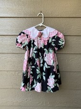 Vintage Bonnie Jean Collar Dress Girl Size 5 Floral print