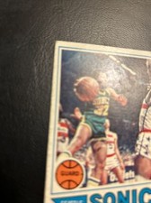 #30 Fred downtown Brown Seattle supersonics 1977-78. Topps Cb14-8