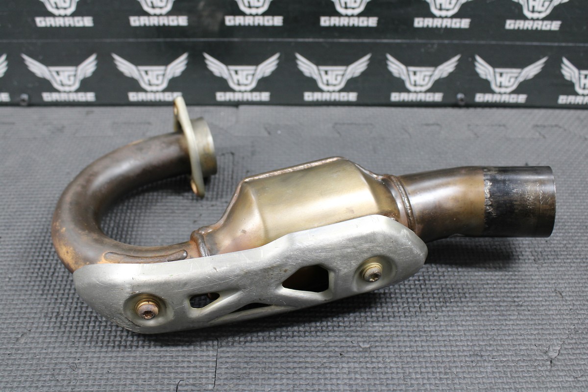 2017 KAWASAKI KX250F OEM EXHAUST PIPE CHAMBER HEADER SHIELD 18088