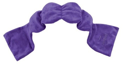 NODPOD MICROPERLINE PONDERATA SONNO MASCHERA OCCHI COPERTURA COTONE BLUSH AMETISTA VIOLA NAP - Foto 7 di 7