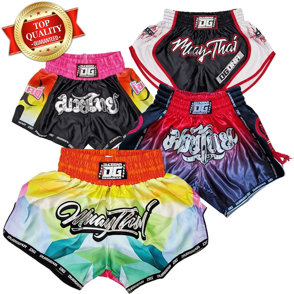 SHORT MUAY THAI KICKBOXING BOXE QUALITÉ SUPRÊME ENTRAÎNEMENT COMBAT TAILLE XS XL