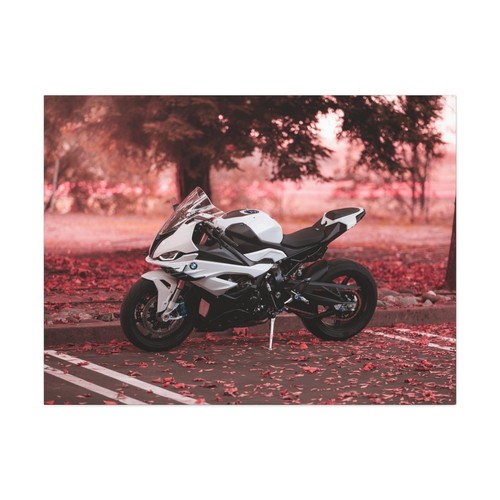 BMW Inspired S1000RR High Resolution Museum Quality Horizontal Canvas Print #056 - Picture 3 of 10