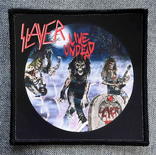Slayer Live Undead Sublimated Printed Patch American Thrash Metal Band Logo