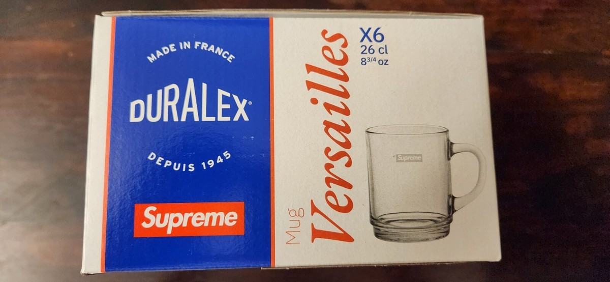 Supreme Duralex Glass Mugs (Set Of 6) Clear