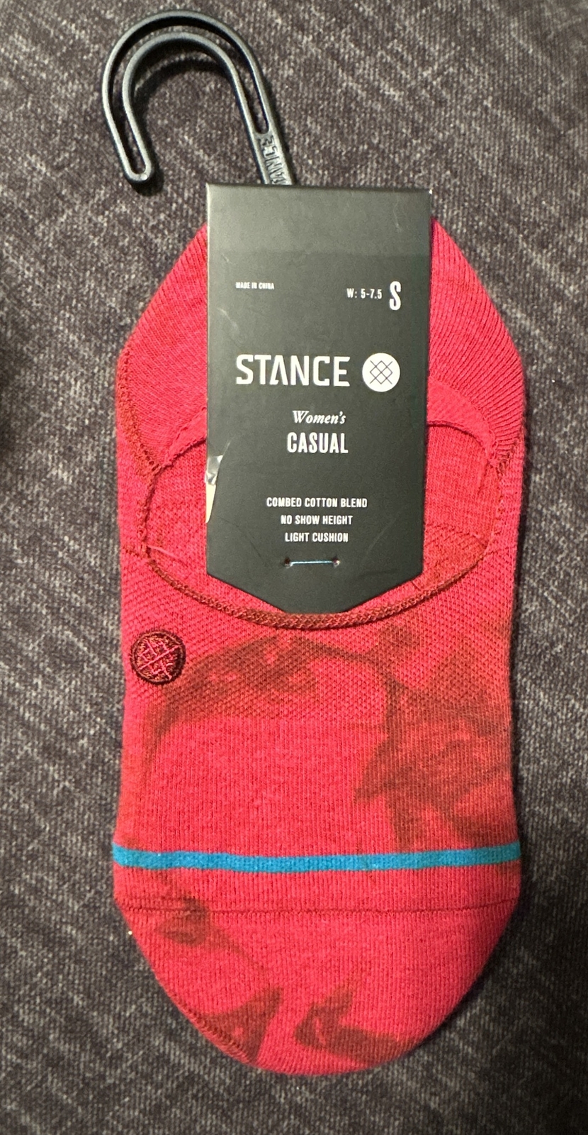 Stance Womens Zippy No Show Socks Pink Size Small 5-7.5-image