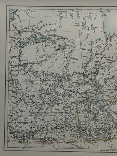 1897 Central Canada Original Antique Map by A & C Black - Picture 2 of 3