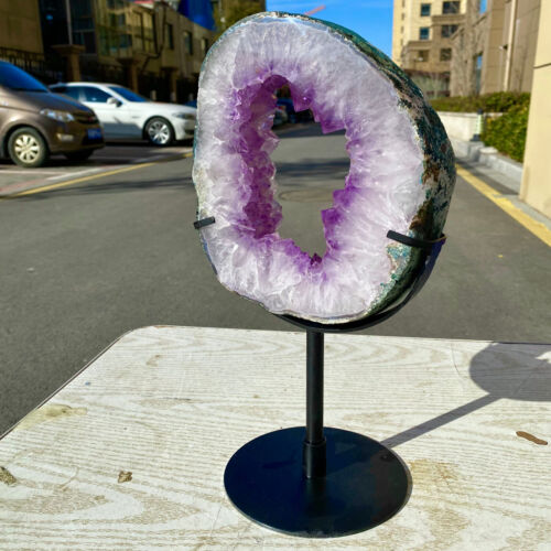 5.29LB Hand cut specimens of natural amethyst cave crystalline quartz crystals - Picture 13 of 15