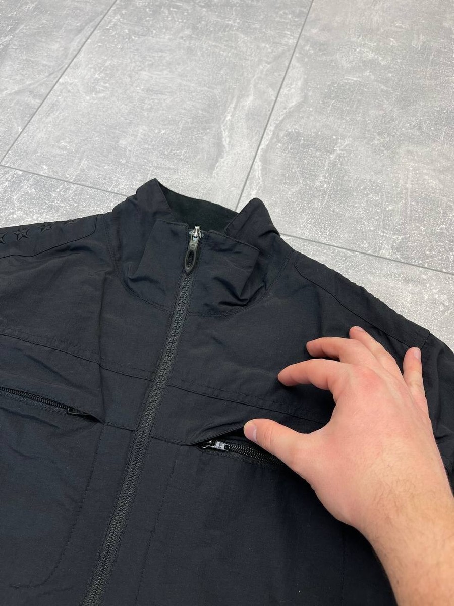 Vintage Oakley Nylon Fleece Jacket Tech Wear Street Style Vintage Oakley Nylon Fleece Jacket Tech Wear Street Style