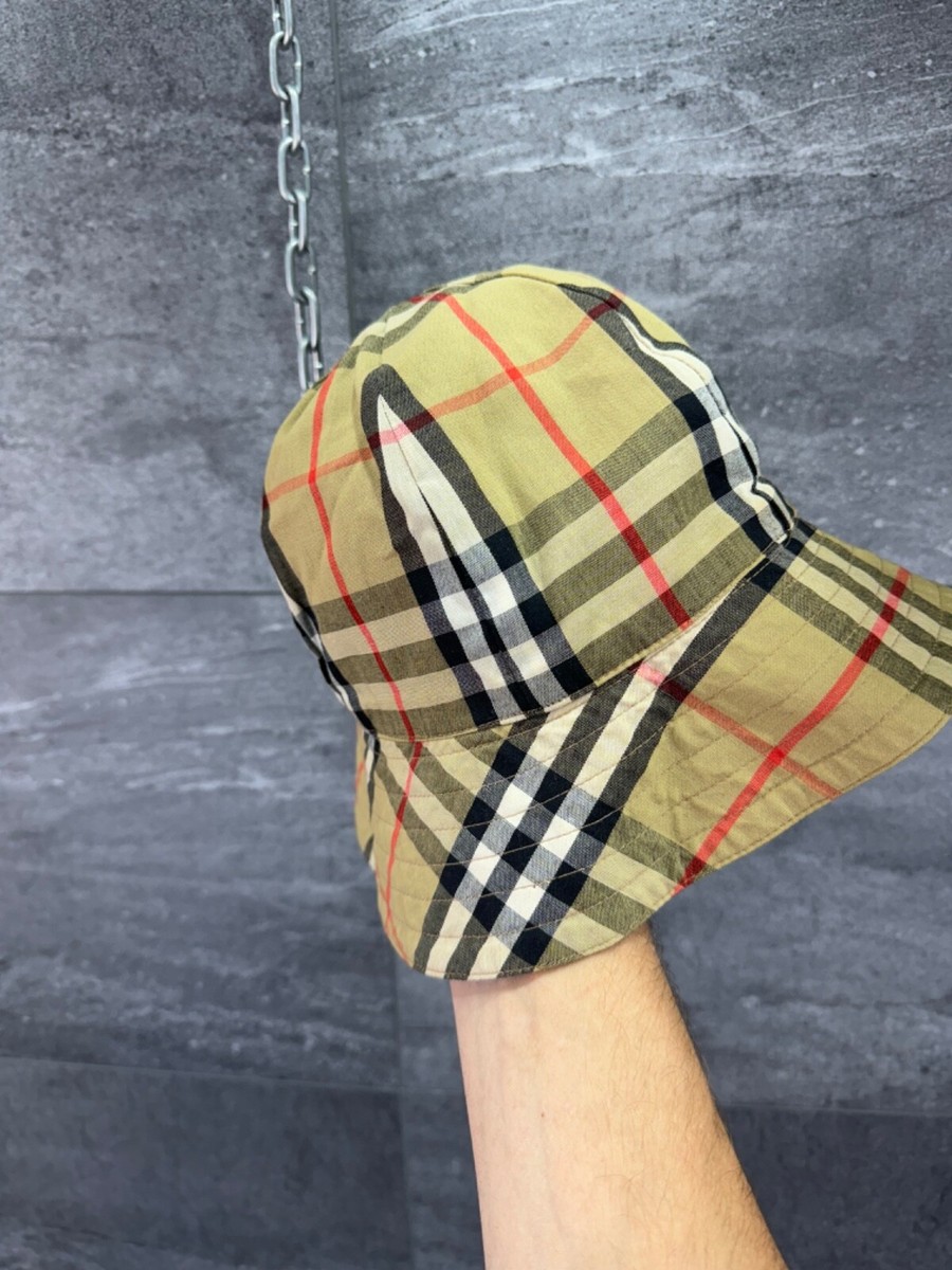 BURBERRY リバーシブル コットンバケットハット Mサイズ