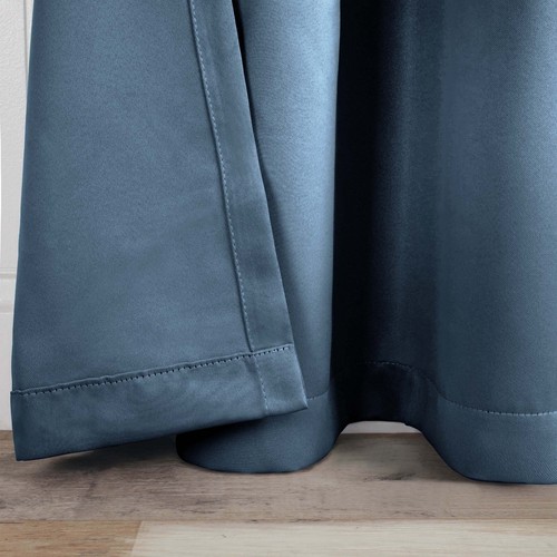 Solid 70" Wide Machine Washable Room Darkening Blackout Curtains, Set of 2 - Picture 78 of 288