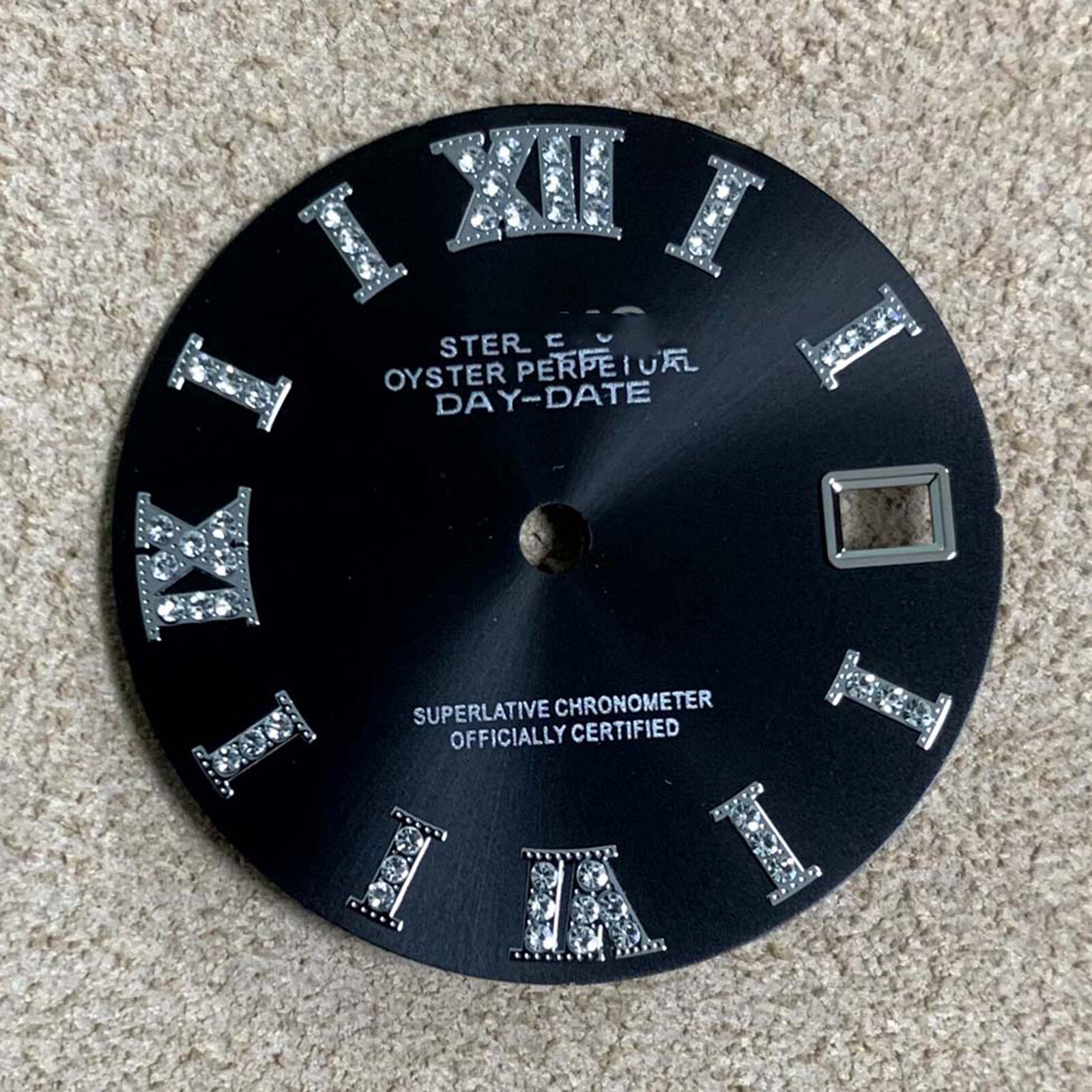 Quadrante orologio diamantato 28,5 mm per NH35 foto 6