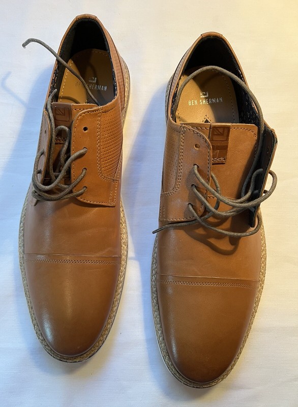 Ben Sherman Birk Cap Toe Oxford, Men's size 11.5M, Tan