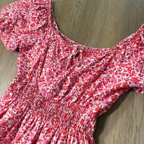 Tuckernuck x Pink City Prints Rah Rah Mini Dress XS ditsy floral short sleeve - Picture 4 of 9