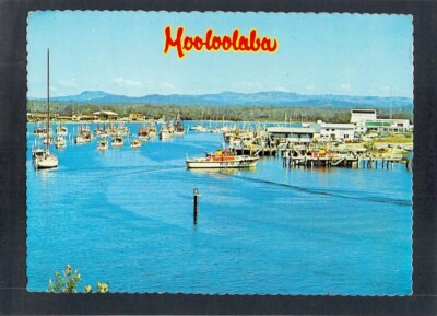 F0327 Australia Q Mooloolaba Pilot Launch Returns to harbour postcard