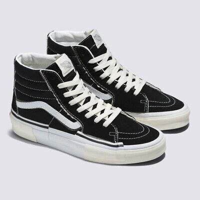 Vans Reconstruct SK8-Hi Skate Shoes Sneakers Black/White Vans Reconstruct SK8-Hi Skate Shoes Sneakers Black/White