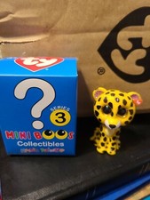 TY Beanie Boos Mini Boo SPECKLES Leopard Series 3 Collectible Handpainted Figure