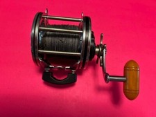 Mulinello da pesca trolling vintage penn senator 114 6/0 con treccia lenza da pesca